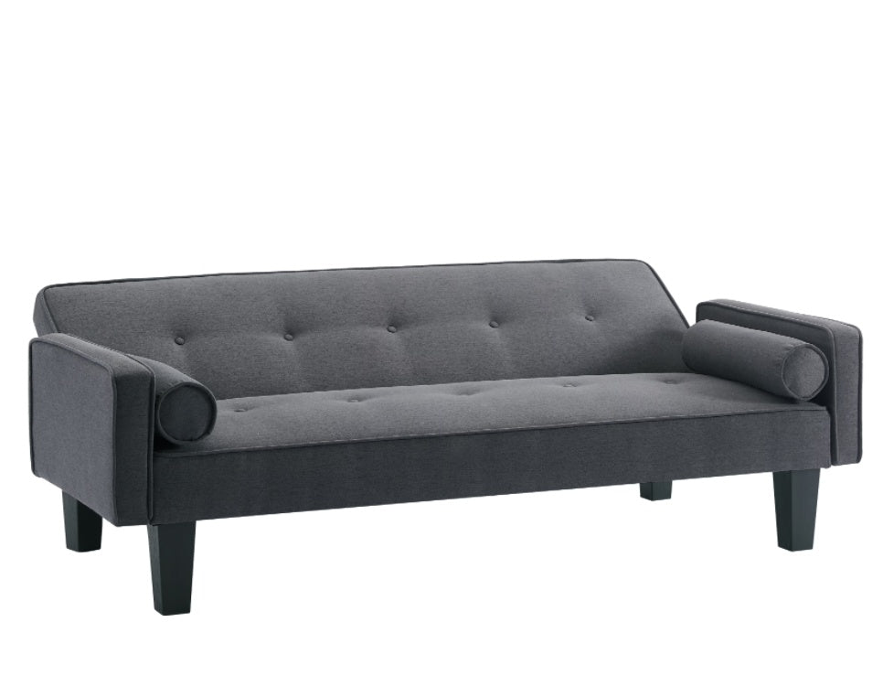 Mid-Century Inspired Love Seat Sofa, With Pillows