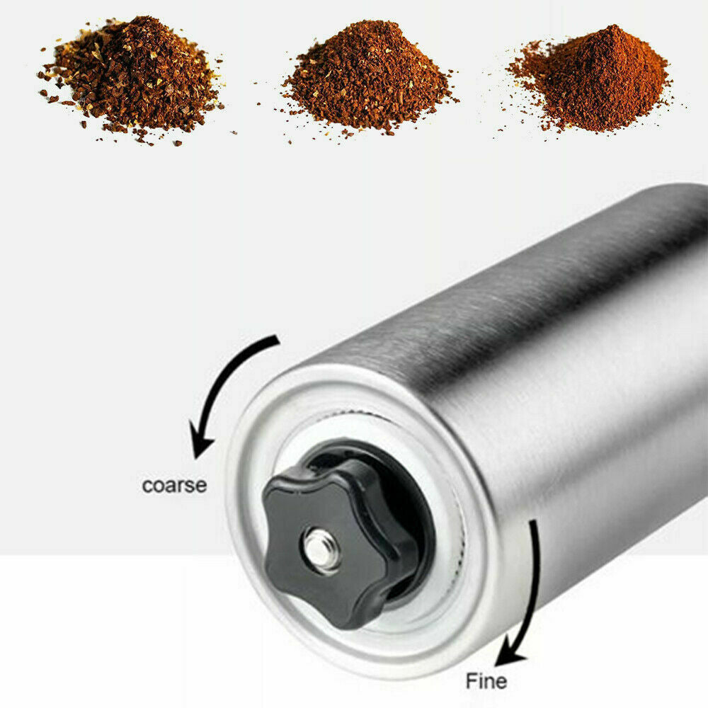 Hand Crank Conical Burr Grinder Coffee Beans Mill Muller Stainless Steel