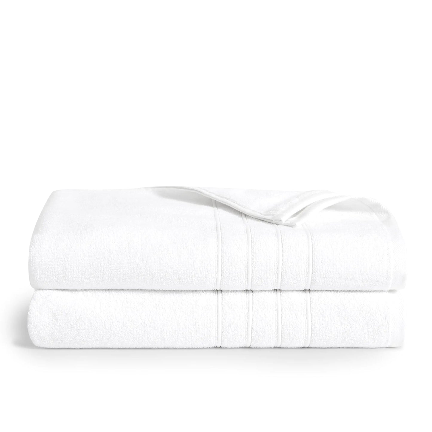 Brooklinen Luxe Cotton Bath Sheets - White Twin Pack