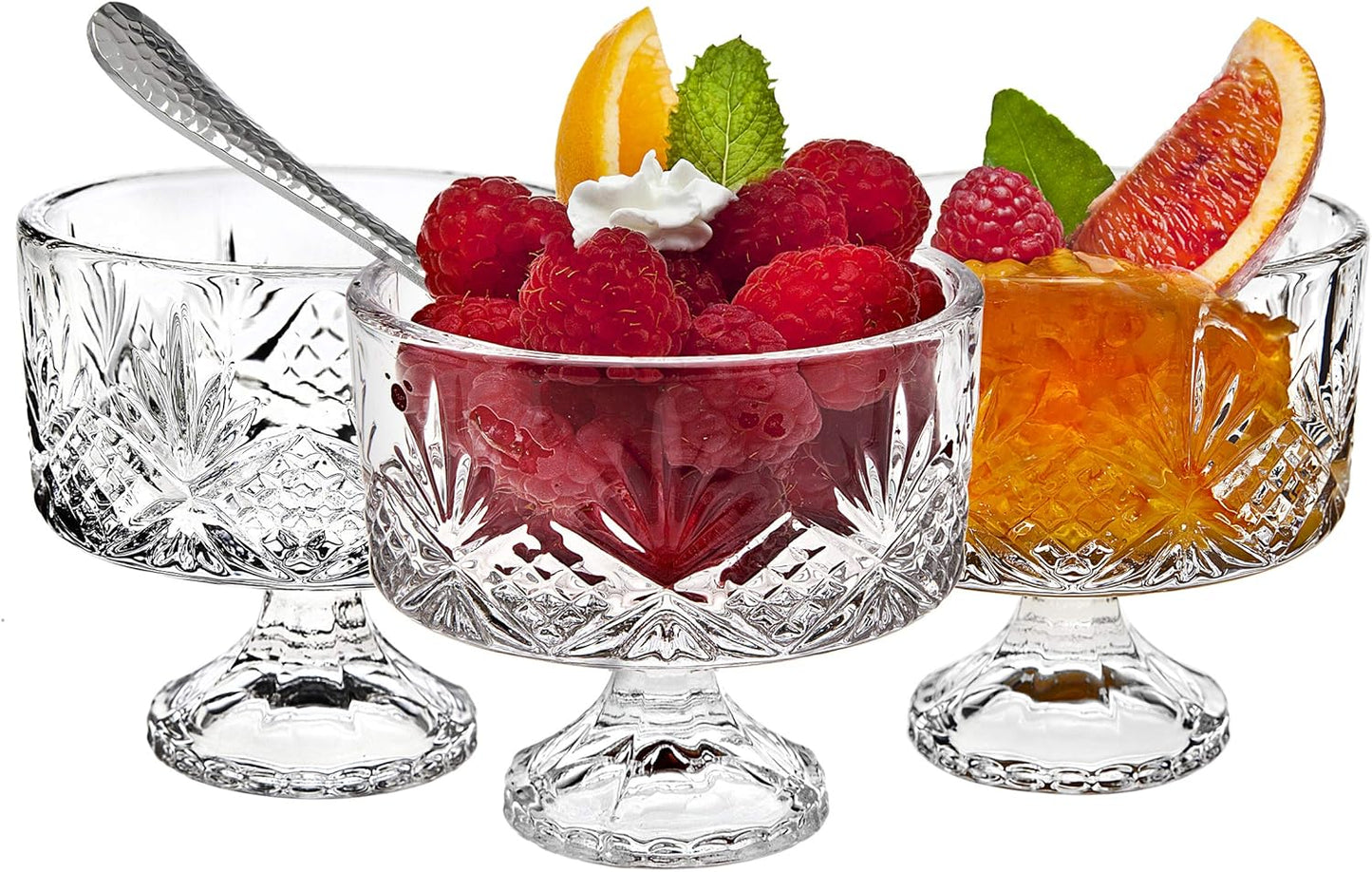 Godinger Glass Dublin Tasters Trifle, Clear, 16 Pc Set