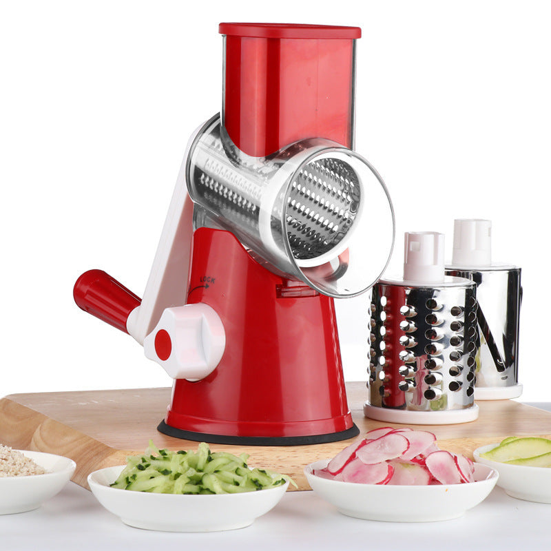 Food Processor Vegetable Chopper, Vegetable Cutter Round Slicer Graters Potato Carrot Cheese Shredder