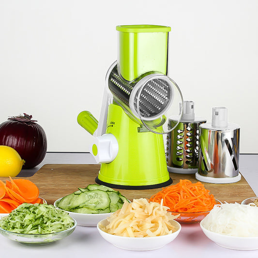 Food Processor Vegetable Chopper, Vegetable Cutter Round Slicer Graters Potato Carrot Cheese Shredder