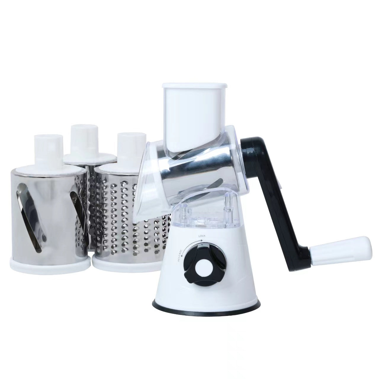 Food Processor Vegetable Chopper, Vegetable Cutter Round Slicer Graters Potato Carrot Cheese Shredder