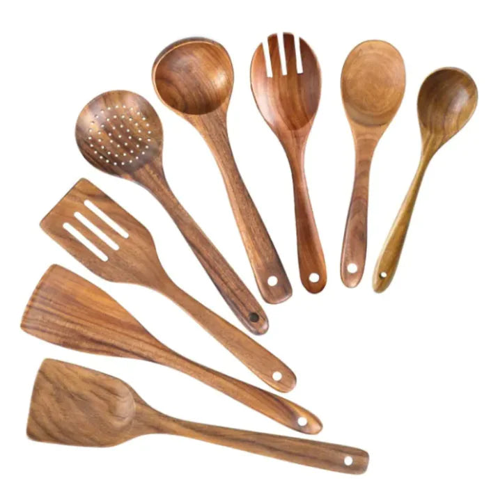 Wooden Kitchen Utensil Sets