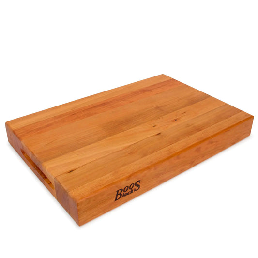 John Boos Block RA-Board Large Reversible Wood Cutting Board 18"x12"x2.25" Cherry