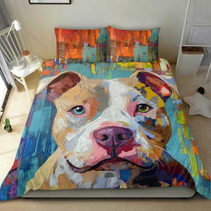 Pretty Pittie Bedding Set, Duvet & Pillow Cases
