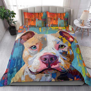 Pretty Pittie Bedding Set, Duvet & Pillow Cases