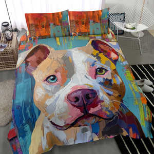 Pretty Pittie Bedding Set, Duvet & Pillow Cases