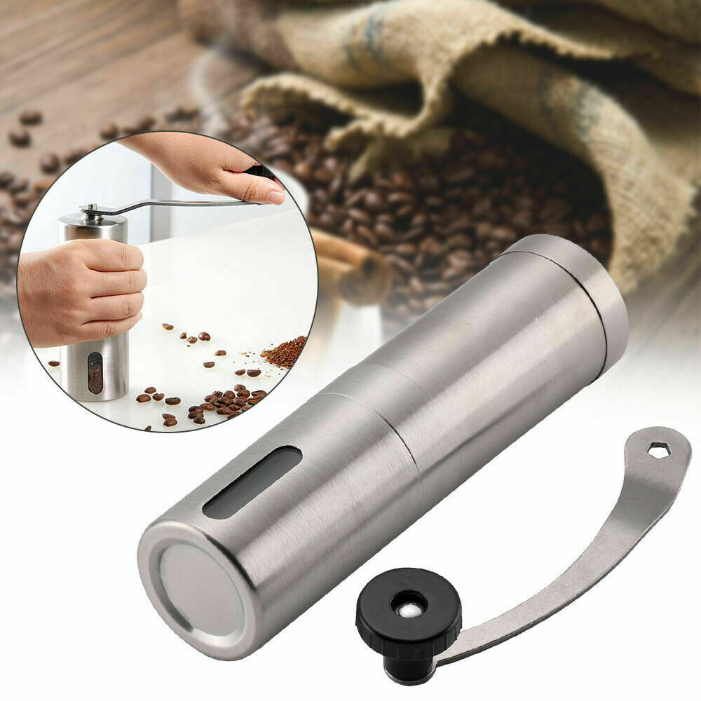 Hand Crank Conical Burr Grinder Coffee Beans Mill Muller Stainless Steel