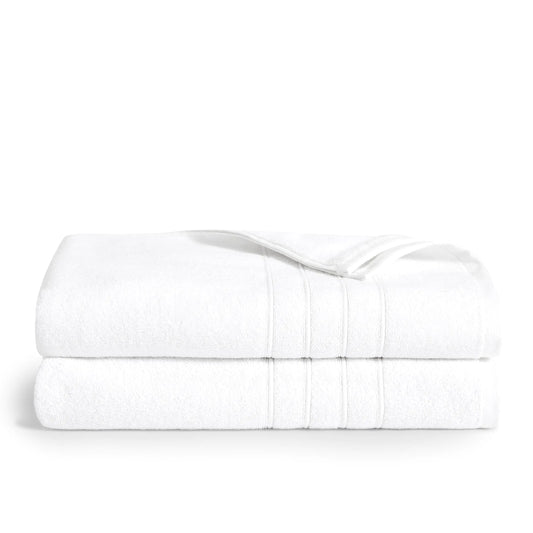 Brooklinen Luxe Cotton Bath Sheets - White Twin Pack
