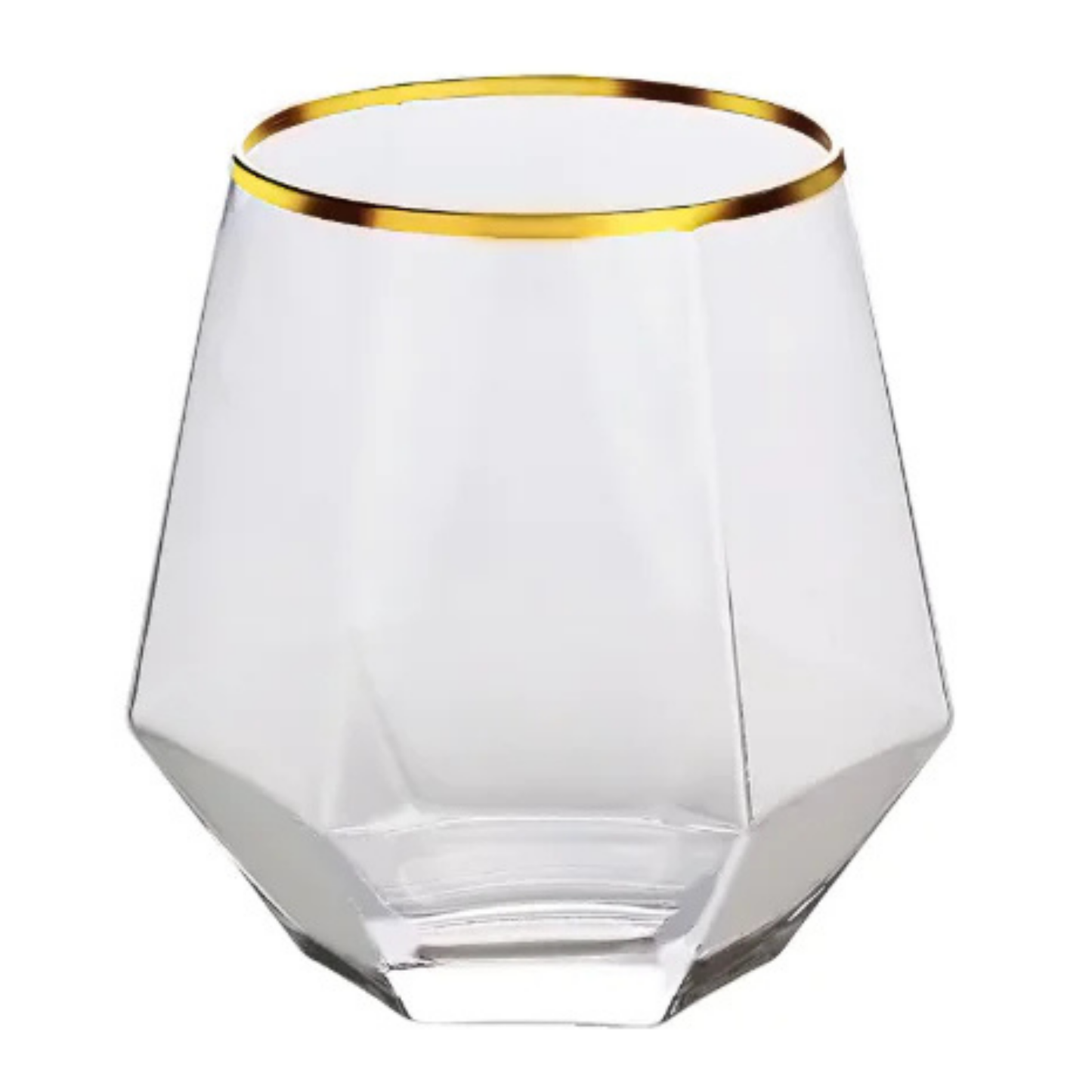 Diamond Hexagonal Crystal Whiskey Glass Cup