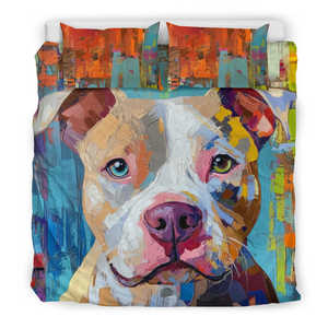 Pretty Pittie Bedding Set, Duvet & Pillow Cases