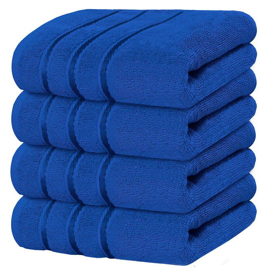 YRALY Luxury Hand Towels, Set of 4, 600 GSM Ring Spun Cotton