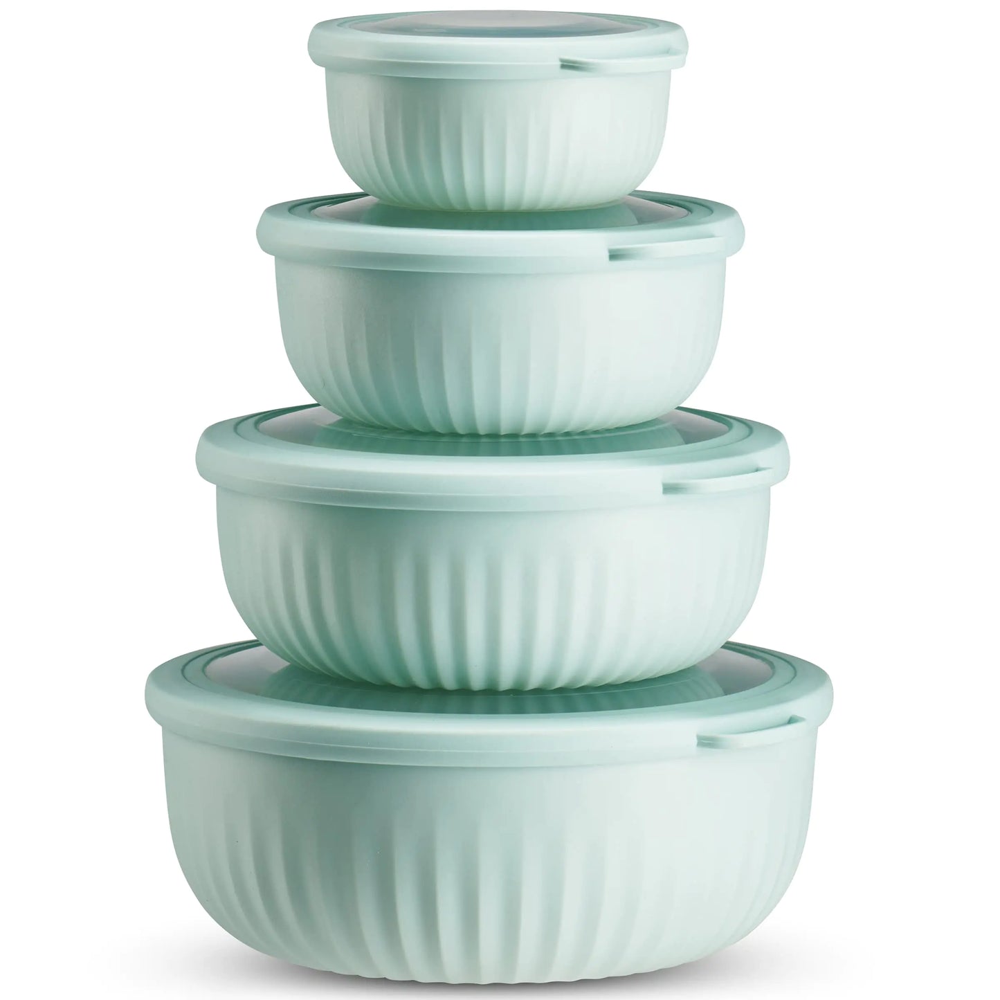 Table Concept Food Storage Containers Plastic Bowls with Lids Set Mixing Bowls Food Prep Containers Meal Prep Container 8 Piece Set