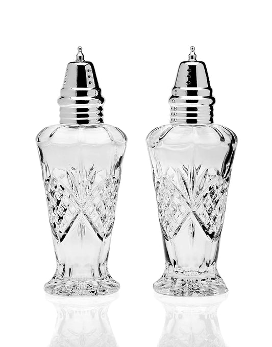 Godinger Dublin Salt & Pepper Shaker Set, Clear
